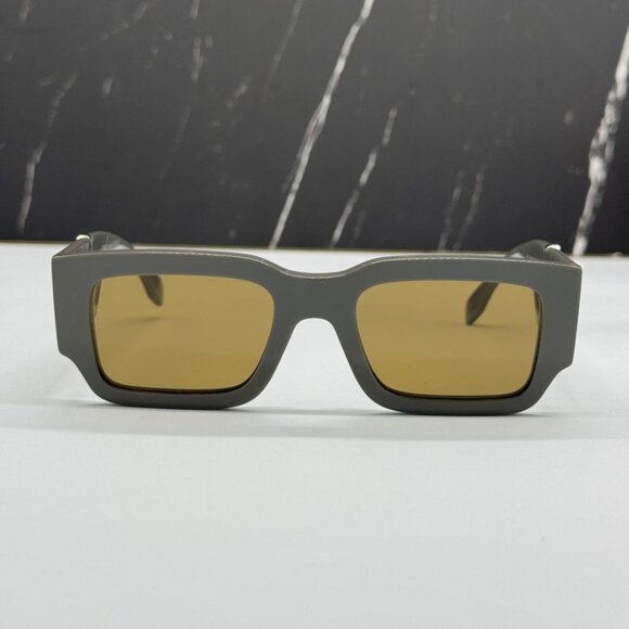 NEW FE40131I 20E FENDI SQUARE BROWN MEN FENDI SUNGLASSES - Picture 3 of 12